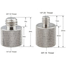 CAMVATE 1/4" Female to 3/8" Male & 3/8"-16 Female to 1/4"-20 Male Screw Adapter for Select Tripod/Camera