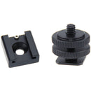 CAMVATE C0992 1/4"-20 Mount to Cold Shoe or 1/4"-20 Screw Adapter