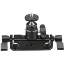 CAMVATE 15mm Rod Clamp Railblock for 15mm DSLR Rail Rig Rod Support System with 1/4" Hot Shoe Mount Mini Ball Head & Flash Bracket Holder Screw