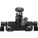 CAMVATE 15mm Rod Clamp Railblock for 15mm DSLR Rail Rig Rod Support System with 1/4" Hot Shoe Mount Mini Ball Head & Flash Bracket Holder Screw