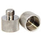 CAMVATE 3/8"-16 Male to 5/8"-27 Female Thread Adapter for Microphone Mounts & Stands (Nickel Brass, 2-Pack)