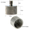 CAMVATE 1/4"-20 & 3/8"-16 Male to 5/8"-27 Female Thread Adapter for Microphone Mounts & Stands (Nickel Brass)