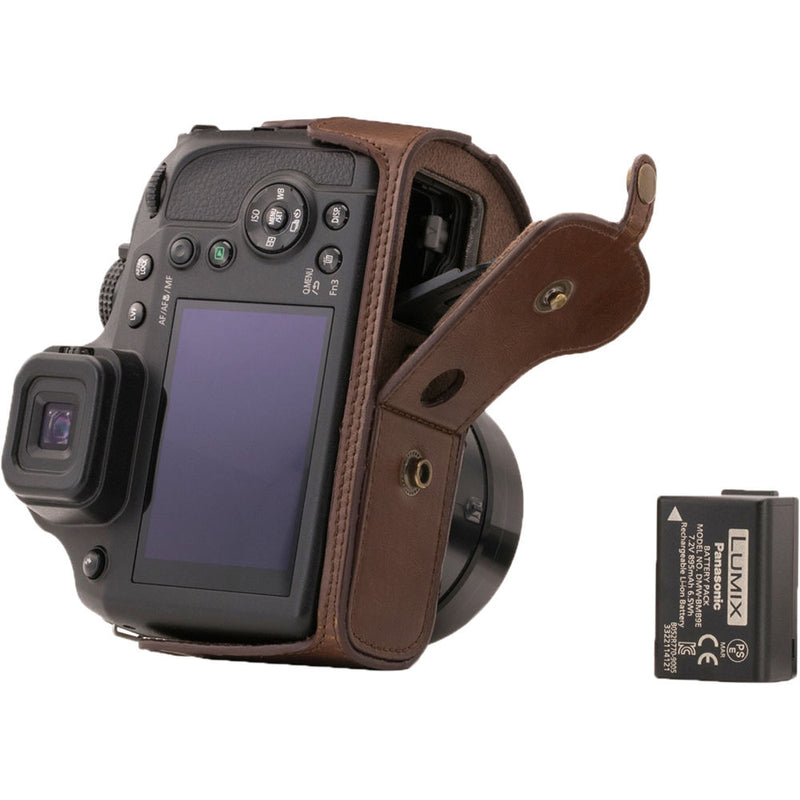 MegaGear Ever Ready Case for Lumix DS-FZ80/FZ82 (Dark Brown)