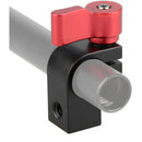 CAMVATE 15mm Rod Clamp with Adjustable Red Ratchet Wingnut