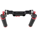 CAMVATE 15mm Rod & Soft Rubber Grip Shoulder Mount Rig with ARRI Rosette for DSLR Camera