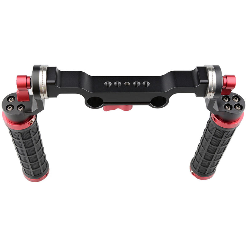 CAMVATE 15mm Rod & Soft Rubber Grip Shoulder Mount Rig with ARRI Rosette for DSLR Camera