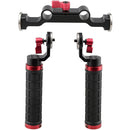 CAMVATE 15mm Rod & Soft Rubber Grip Shoulder Mount Rig with ARRI Rosette for DSLR Camera