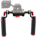 CAMVATE 15mm Rod & Soft Rubber Grip Shoulder Mount Rig with ARRI Rosette for DSLR Camera