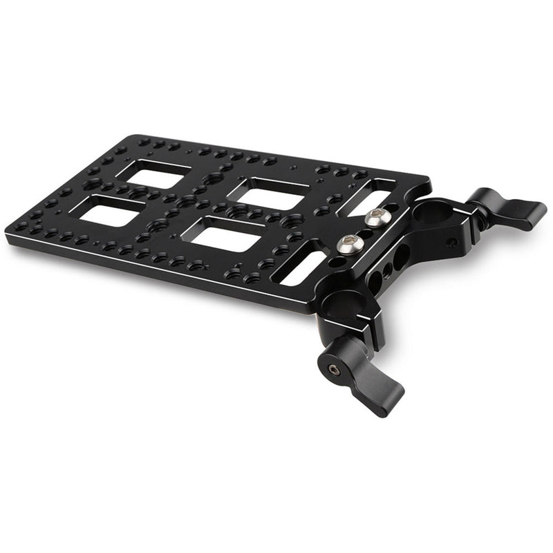 CAMVATE Multi-Purpose Mounting Cheese Plate with Railblock (Black Levers)