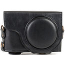 MegaGear Ever Ready Leather Camera Case for Panasonic LUMIX DC-ZS70 and DC-TZ90 (Black)