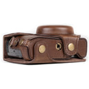 MegaGear Ever Ready Leather Camera Case for Panasonic LUMIX DC-ZS70 and DC-TZ90 (Dark Brown)