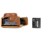 MegaGear Ever Ready Leather Camera Case for Panasonic LUMIX DC-ZS70 and DC-TZ90 (Light Brown)