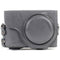 MegaGear Ever Ready Leather Camera Case for Panasonic LUMIX DC-ZS70 and DC-TZ90 (Gray)