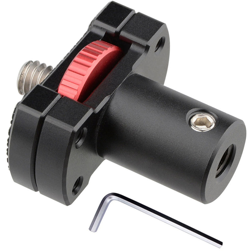 CAMVATE 15mm Micro Rod Mount with Knurled 1/4"-20 Locknut