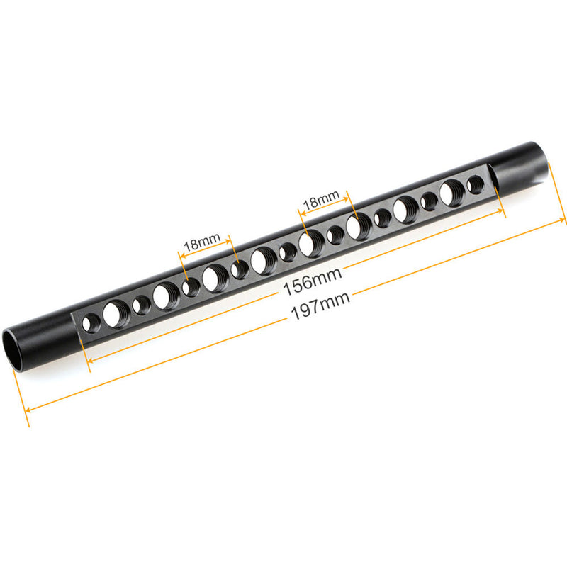 CAMVATE 15mm Cheese Rod with 1/4" & 3/8" Threaded Holes for DSLR Rigs Camera Video Cage (7.8")