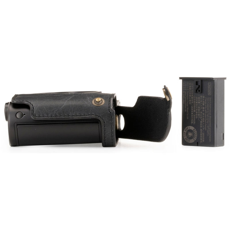 MegaGear Ever Ready Genuine Leather Camera Case for Leica TL2 and Leica TL (Black)