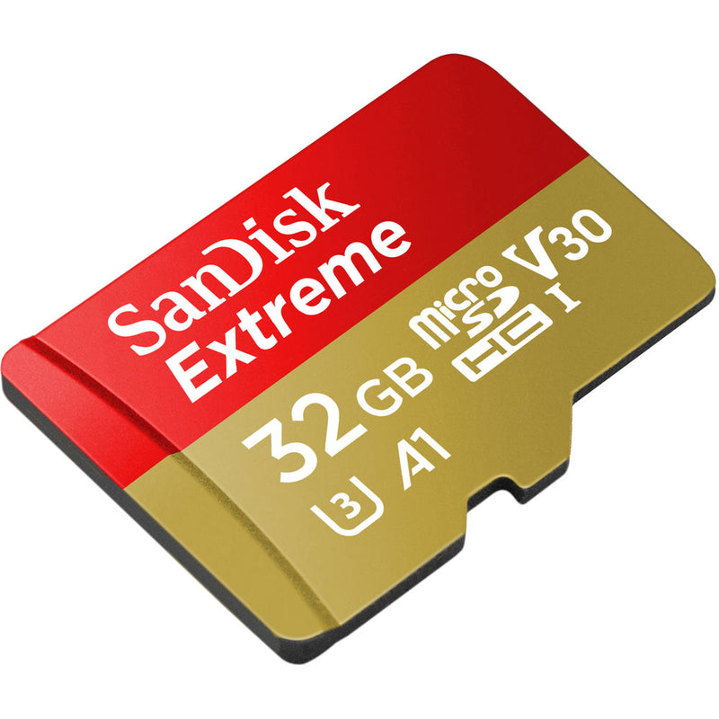 SanDisk 32GB Extreme UHS-I microSDHC Memory Card with SD Adapter