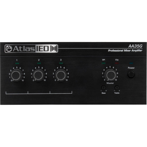 Atlas Sound AA35G 3-Input 35W Mixer Amplifier with Global Power Supply