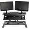 Luxor Two-Tier Pneumatic Standing Desk Converter (Black)