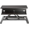 Luxor Two-Tier Pneumatic Standing Desk Converter (Black)