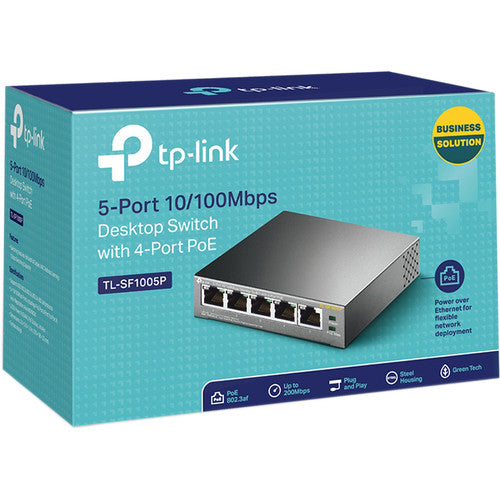 TP-Link TL-SF1005P 5-Port Fast Ethernet PoE Unmanaged Switch