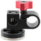CAMVATE 15mm Single Rod Clamp with ARRI Rosette Mount for Handle Shoulder Rig (Red Thumbscrew)