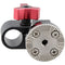 CAMVATE 15mm Single Rod Clamp with ARRI Rosette Mount for Handle Shoulder Rig (Red Thumbscrew)