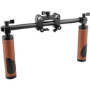 CAMVATE Rod Mount Dual Leather Handgrip Set