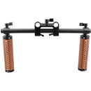 CAMVATE Rod Mount Dual Leather Handgrip Set