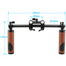 CAMVATE Rod Mount Dual Leather Handgrip Set