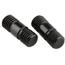CAMVATE 15mm Rod Connector with M12 Threads (Black, 2-Pack)