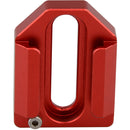 CAMVATE C1621 Dual 1/4"-20 Mount to Shoe Adapter (Red)