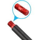 CAMVATE 15mm Rail System Extension Connector with M12 Threads (Red, 2-Pack)