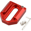 CAMVATE C1621 Dual 1/4"-20 Mount to Shoe Adapter (Red)