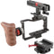 CAMVATE Camera Cage with QR Baseplate and Rotating NATO Top Handle for Sony a6500