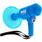 Pyle Pro PMP67WLTB 40W Waterproof Megaphone with Siren, LED Lights, and Rechargeable Battery (Blue)