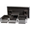 DeeJay LED Universal DJ Coffin Case for 2 CD Players & 10" Mixer with Sliding Laptop Shelf