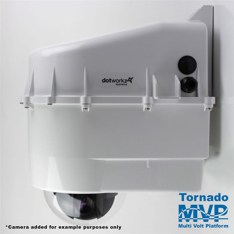 Dotworkz D3 Tornado Dual Blower Outdoor Camera Enclosure with Multi-Volt Platform & Tinted Lens