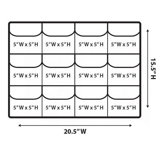 Harrison Lid Organizer Panel for Pelican 1560 (20.5 x 15.5")