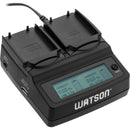 Watson Duo LCD Charger with Two NP-BX1 Battery Plates