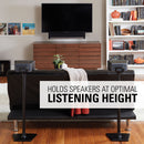 SANUS WSS21 Wireless Speaker Stand for the Sonos One, PLAY:1 & PLAY:3 (Black, Single)