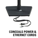 SANUS WSS21 Wireless Speaker Stand for the Sonos One, PLAY:1 & PLAY:3 (Black, Single)