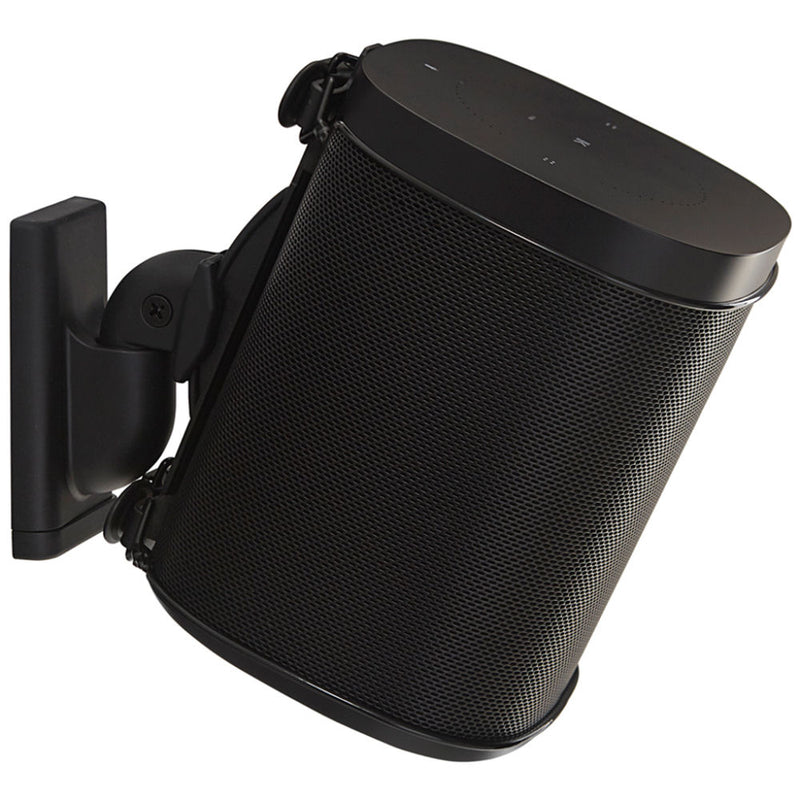 SANUS WSWM21 Wireless Speaker Wall Mount for the Sonos One, PLAY:1, PLAY:3 (Black, Single)