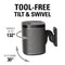 SANUS WSWM21 Wireless Speaker Wall Mount for the Sonos One, PLAY:1, & PLAY:3 (Black, Single)