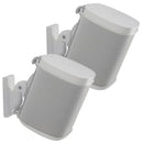 SANUS WSWM22 Wireless Speaker Wall Mounts for the Sonos One, PLAY:1, & PLAY:3 (White, Pair)