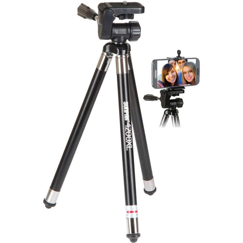 Sunpak 4200XL 42" 8-Section Tripod with 2-Way Panhead (Black)