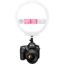 Yongnuo LED Ring Light with Variable Color Temperature Output 3200-5000K (Pink)