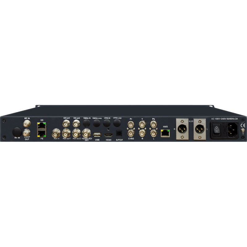 Thor Fiber ATSC Broadcast Integrated Receiver Decoder System for 8VSB/ DVB-ASI/ or IP to 3G-SDI/ HDMI/ YPbPr/ and CVBS Outputs