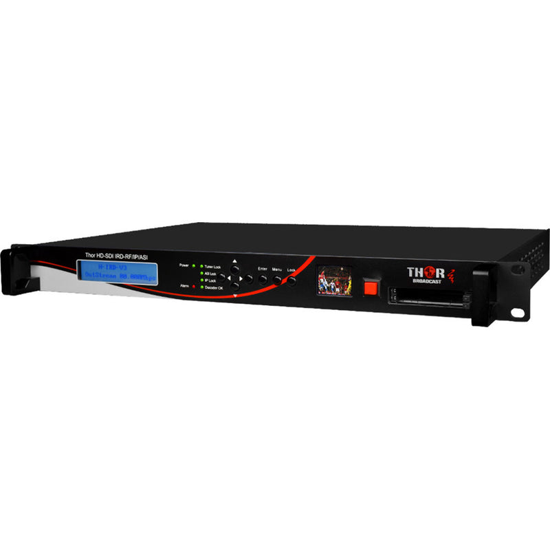 Thor Fiber ATSC Broadcast Integrated Receiver Decoder System for 8VSB/ DVB-ASI/ or IP to 3G-SDI/ HDMI/ YPbPr/ and CVBS Outputs