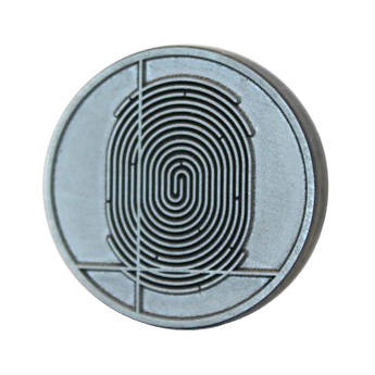 Entrust 0.9" Replacement Tactile Impression Die (Digital Thumbprint Design)